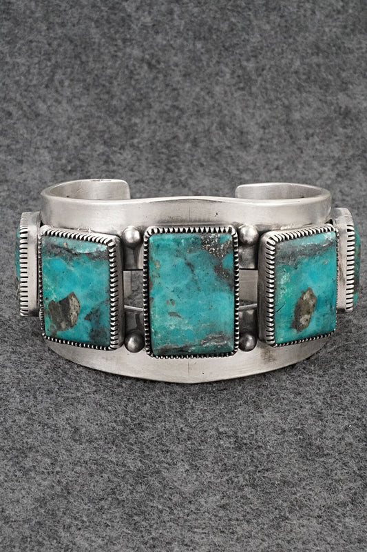 Turquoise & Sterling Silver Bracelet - Mark Yazzie