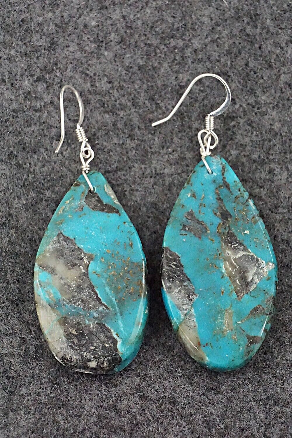 Turquoise & Sterling Silver Earrings - Joe Garcia