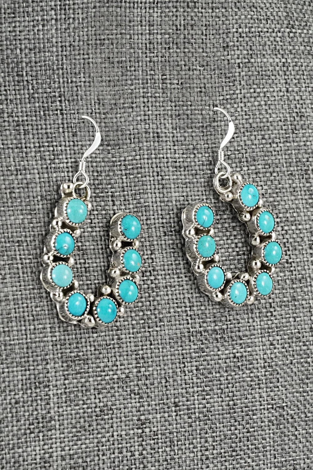 Turquoise & Sterling Silver Earrings - Angie Platero