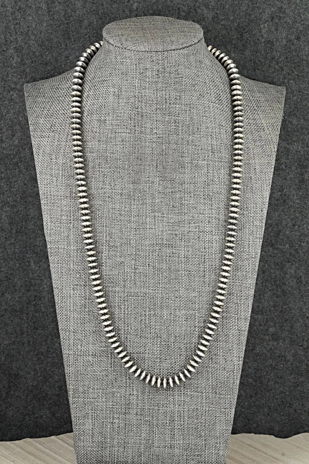 Sterling Silver Navajo Pearl Necklace 22" - Bryannen Halwood