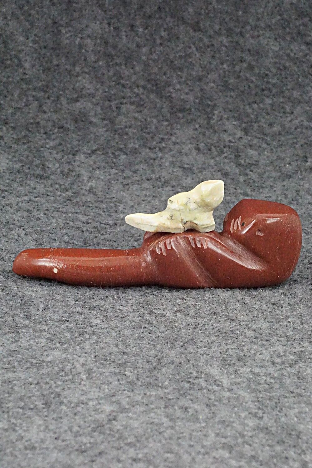 Otter with Pup Zuni Fetish Carving - Justin Red Elk