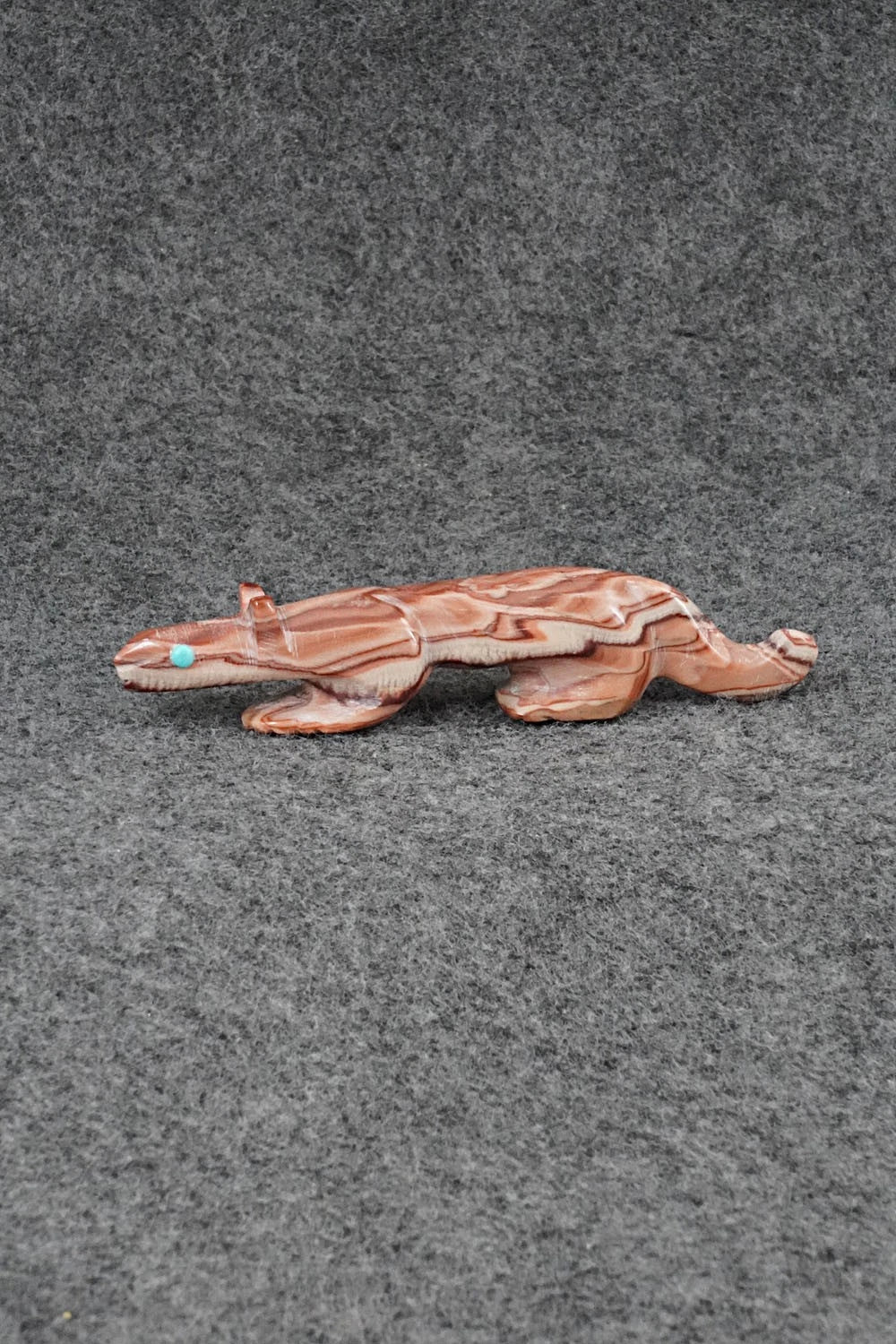 Mountain Lion Zuni Fetish Carving - Ronnie Lunasee