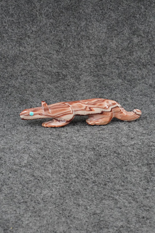 Mountain Lion Zuni Fetish Carving - Ronnie Lunasee