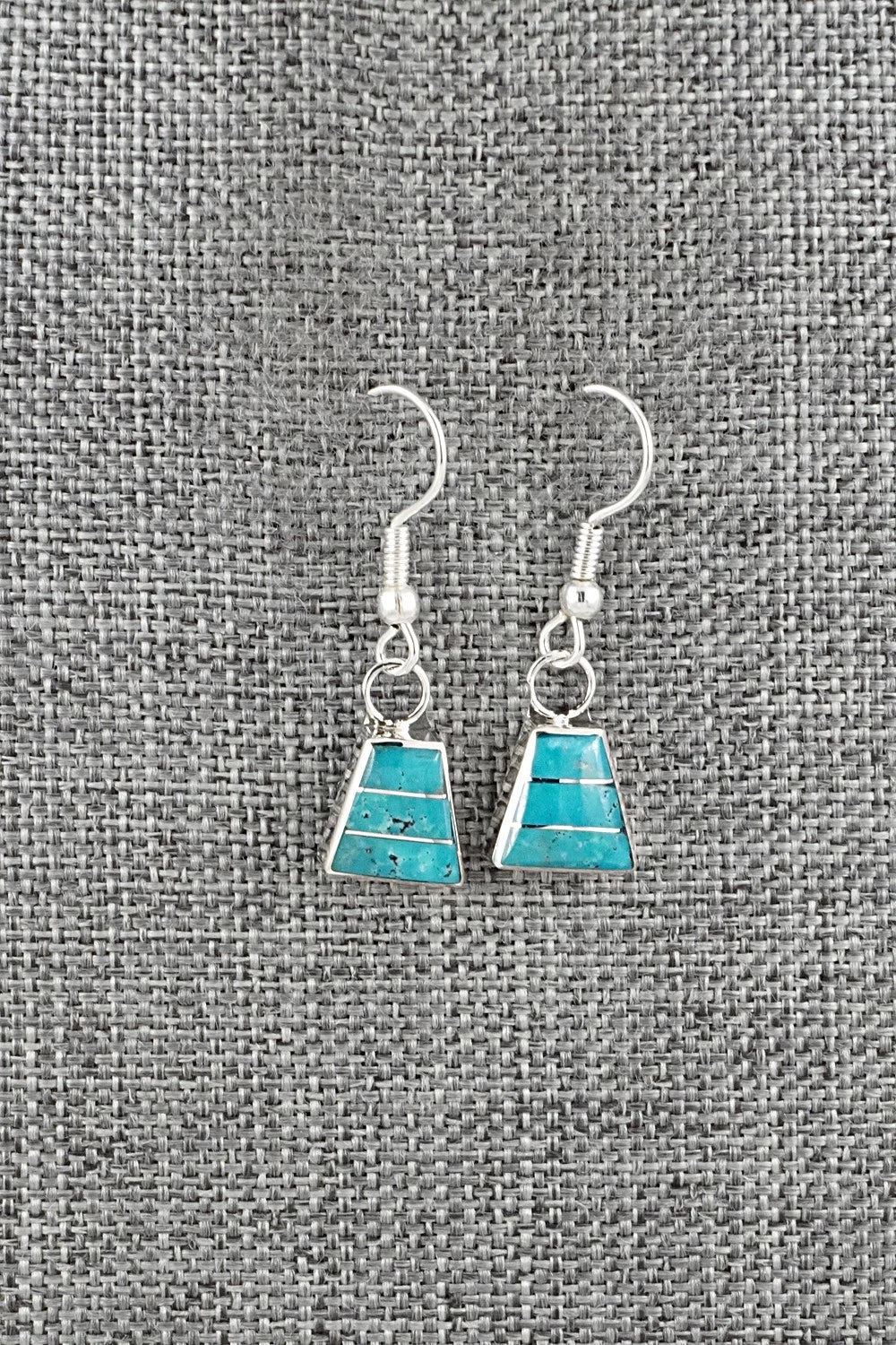 Turquoise and Sterling Silver Earrings - Michelle Haloo