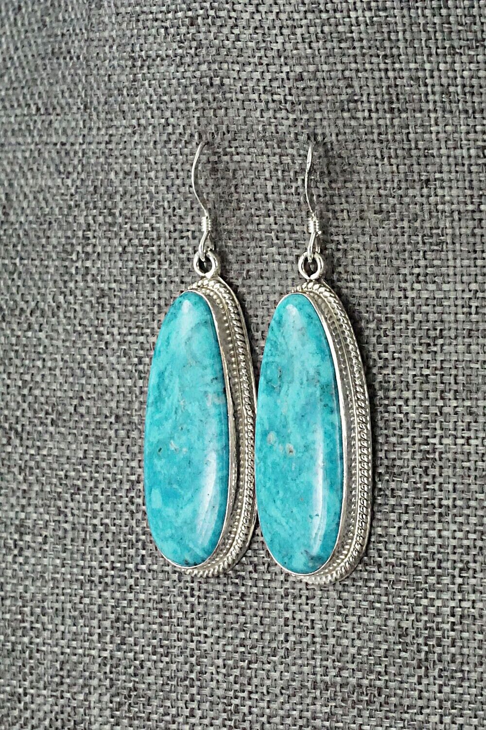 Turquoise and Sterling Silver Earrings - Sharon McCarthy