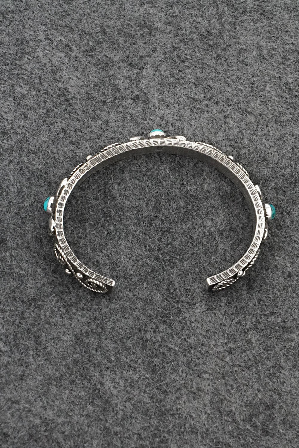 Turquoise & Sterling Silver Bracelet - Ernest Rangel