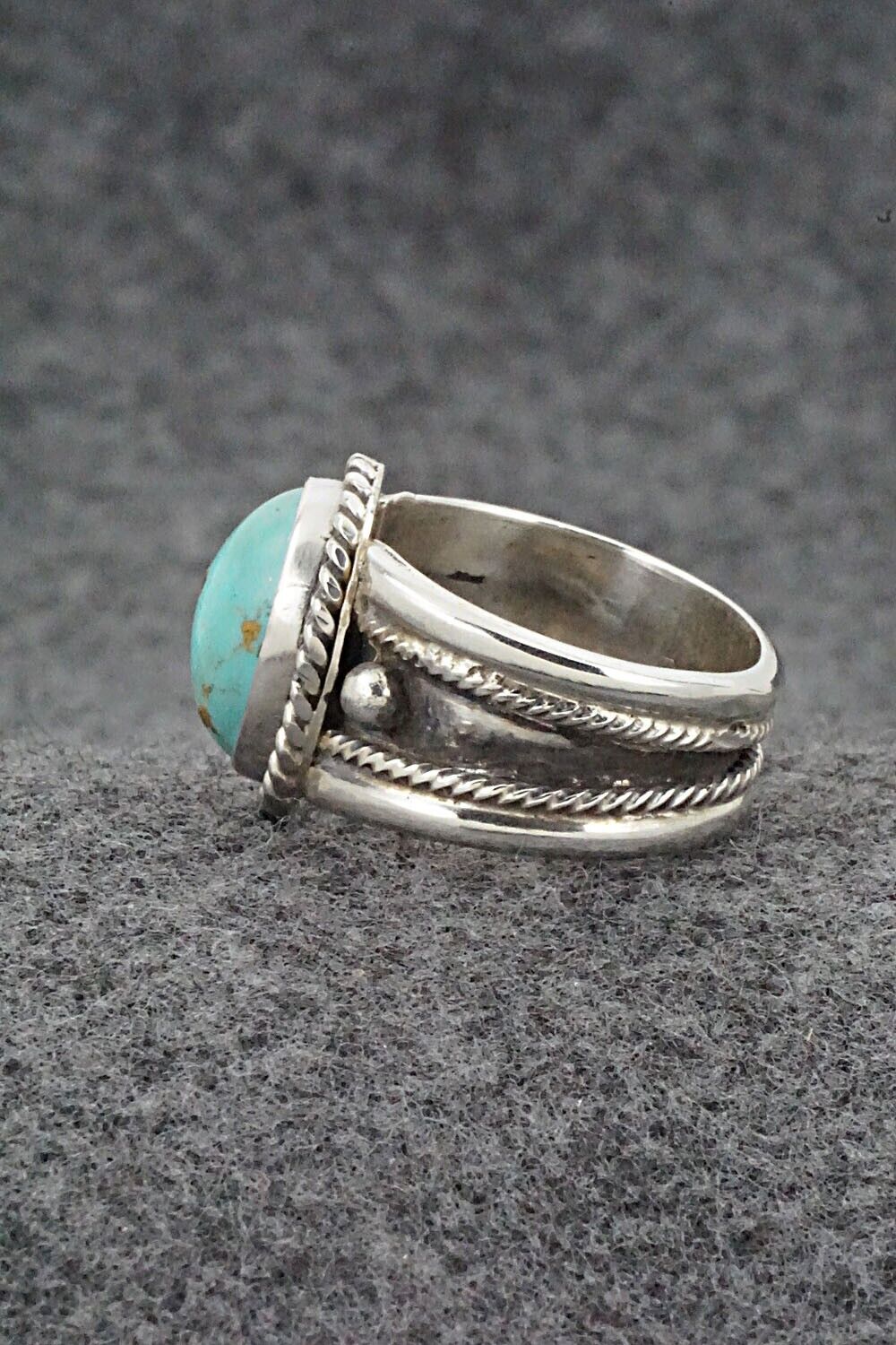 Turquoise & Sterling Silver Ring - Thomas Yazzie - Size 9