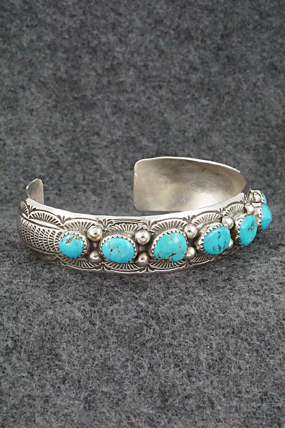 Turquoise & Sterling Silver Bracelet - Grace Silver