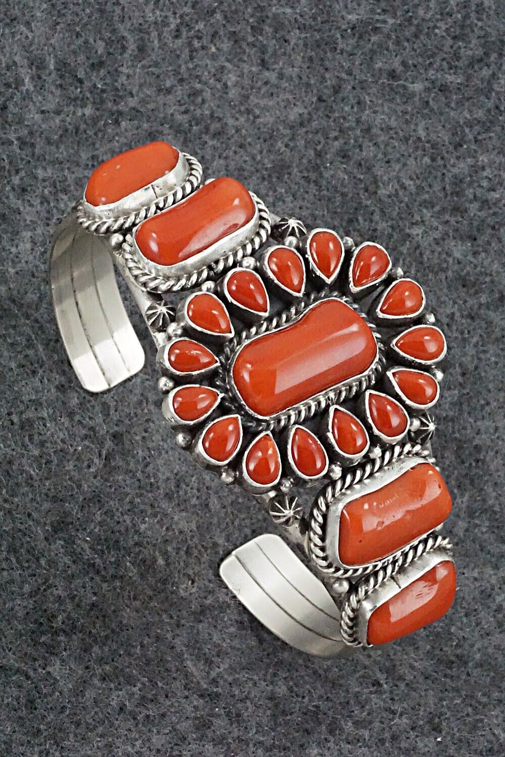 Coral & Sterling Silver Bracelet - Derrick Gordon