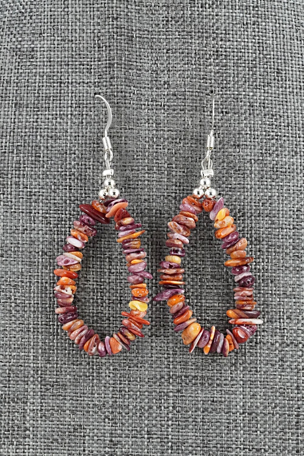 Spiny Oyster, Turquoise & Sterling Silver Necklace Set - Erika Brown