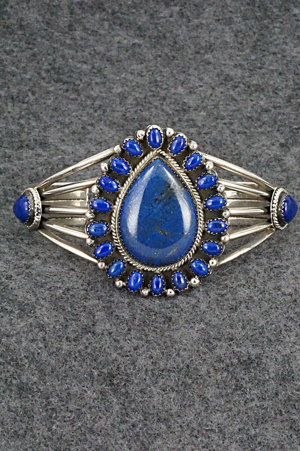 Lapis and Sterling Silver Bracelet - Navajo