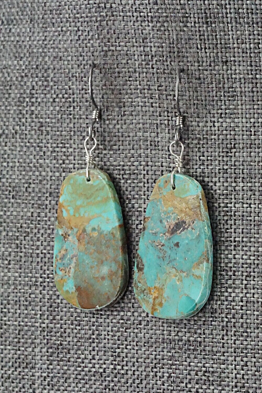 Turquoise & Sterling Silver Earrings - Joe Garcia