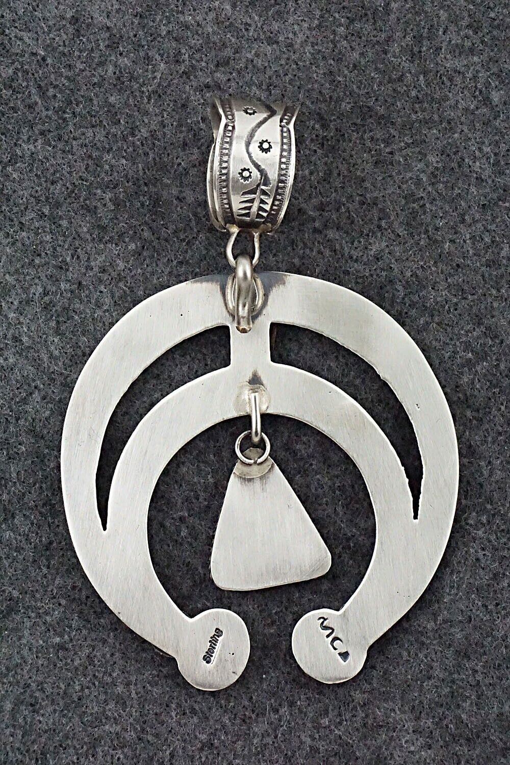 Spiny Oyster & Sterling Silver Naja Pendant - Martha Cayatineto