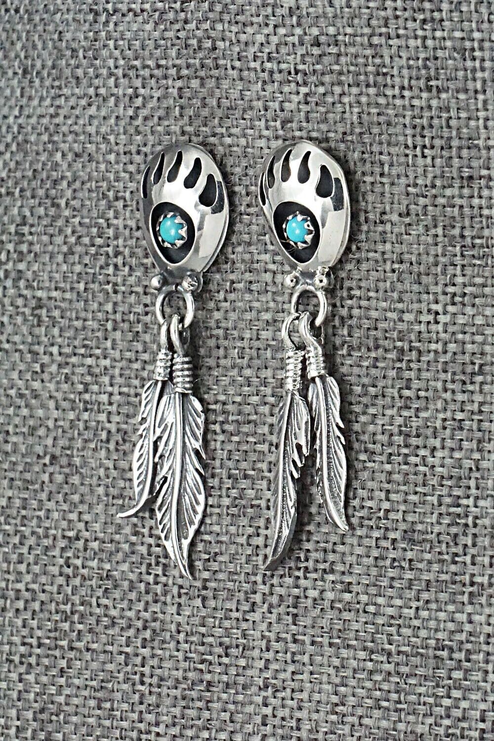 Turquoise & Sterling Silver Earrings - Annie Spencer