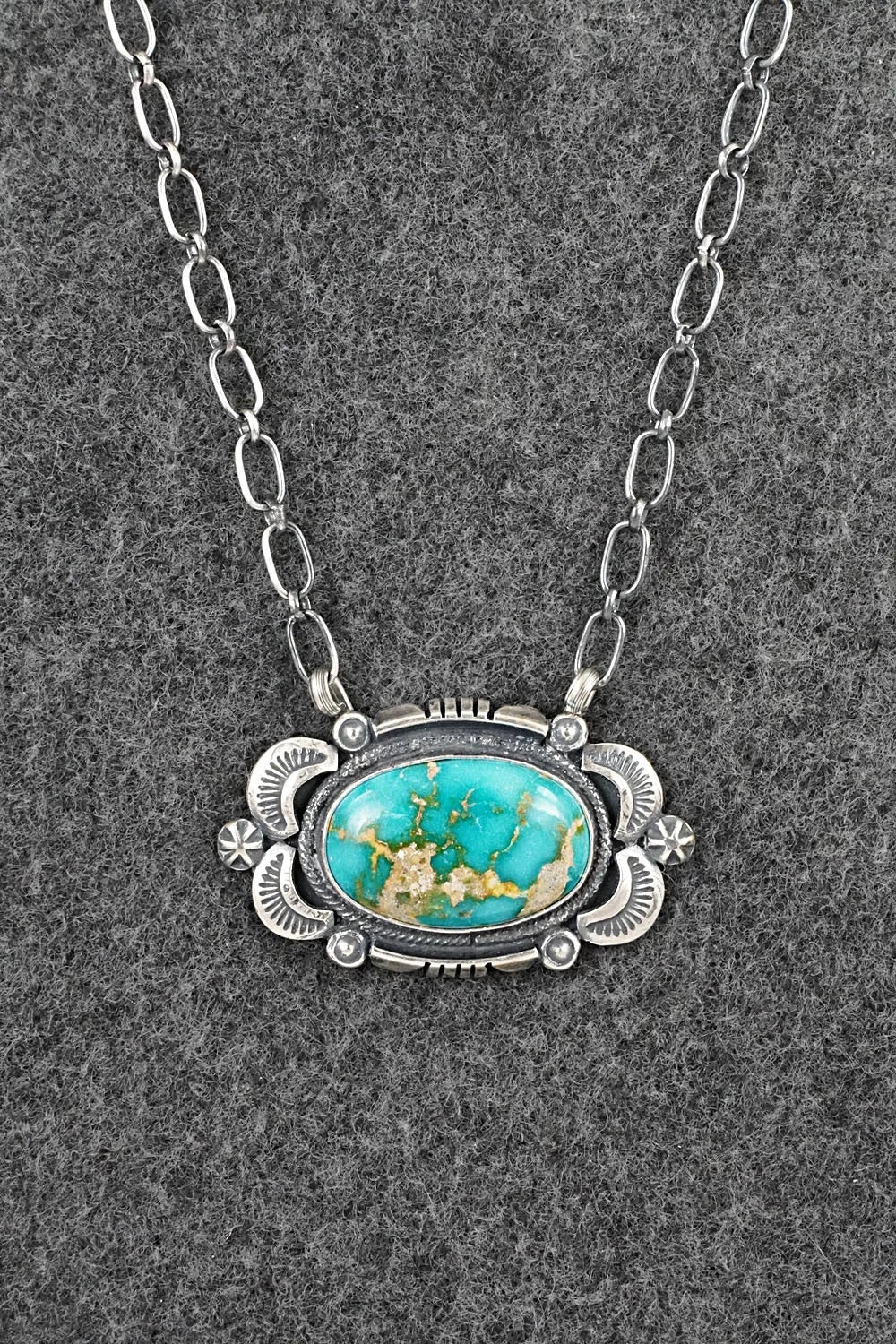 Turquoise & Sterling Silver Necklace - Daniel Benally