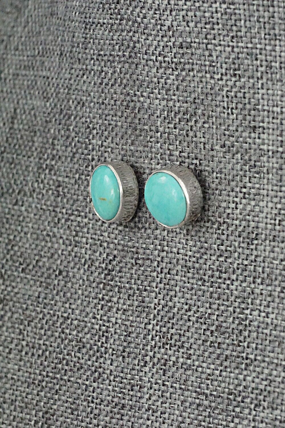 Turquoise & Sterling Silver Earrings - Marco Begaye