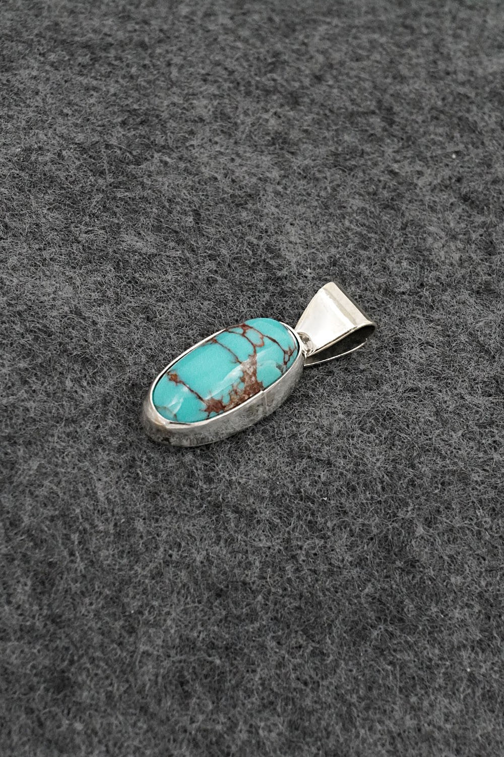 Turquoise & Sterling Silver Pendant - Rena Begay