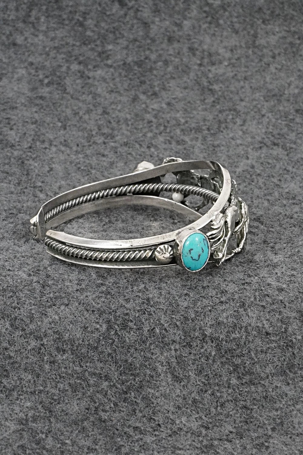 Turquoise & Sterling Silver Bracelet - Bobby Platero