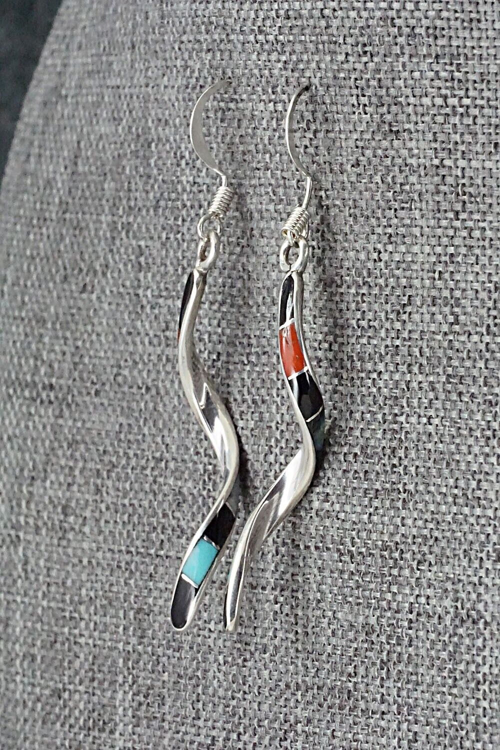 Multi Stone & Sterling Silver Earrings - Ira Johnson