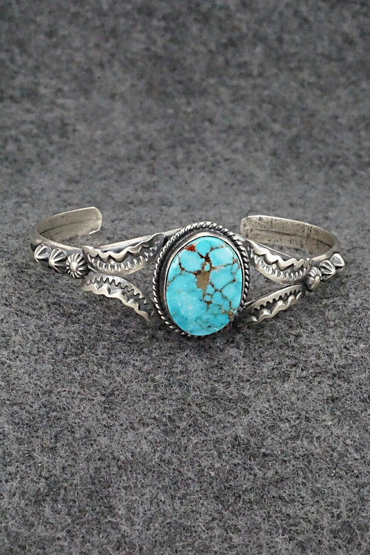 Turquoise & Sterling Silver Bracelet - Gilbert Tom