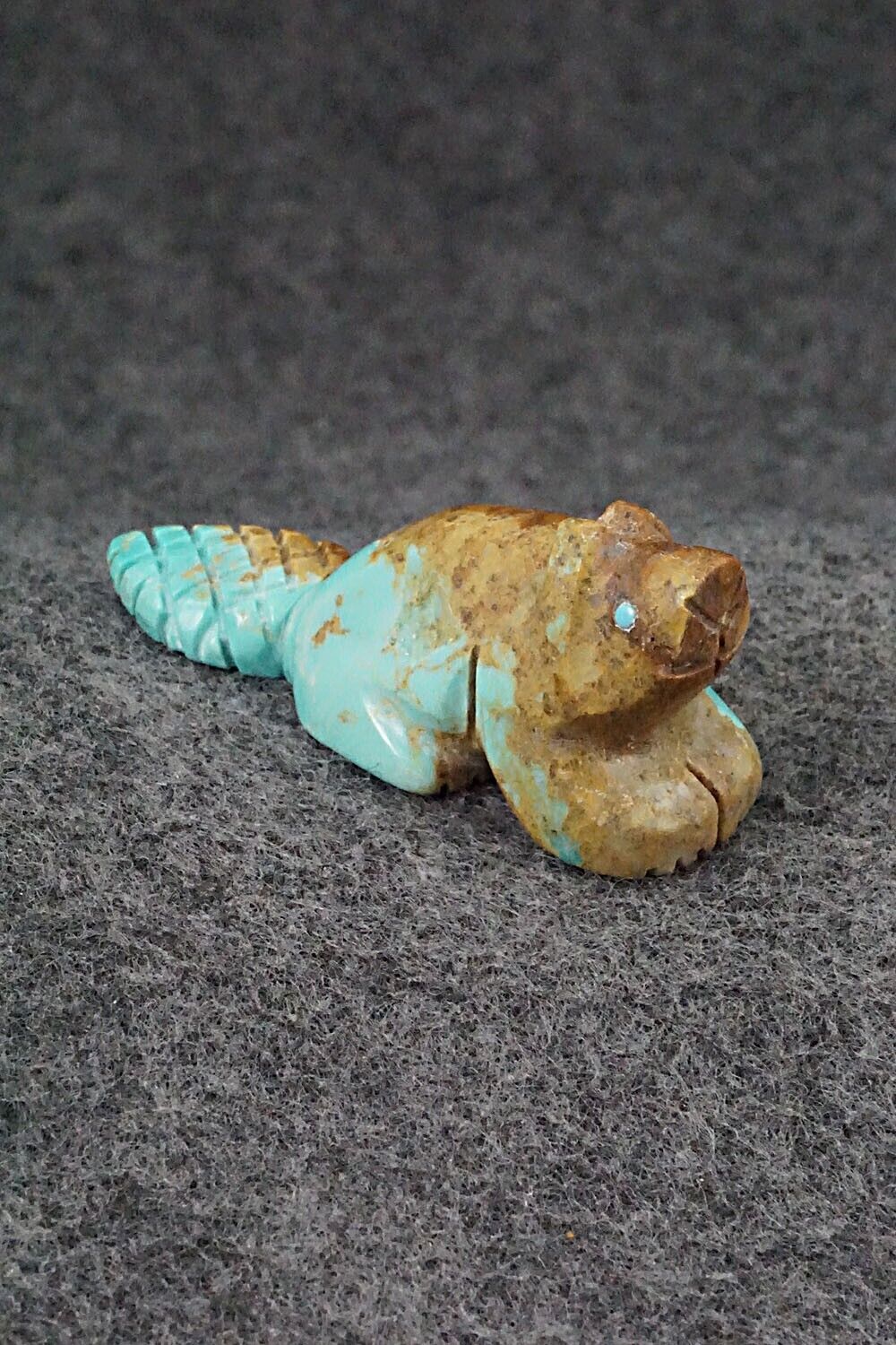 Beaver Zuni Fetish Carving - Reynold Lunasee