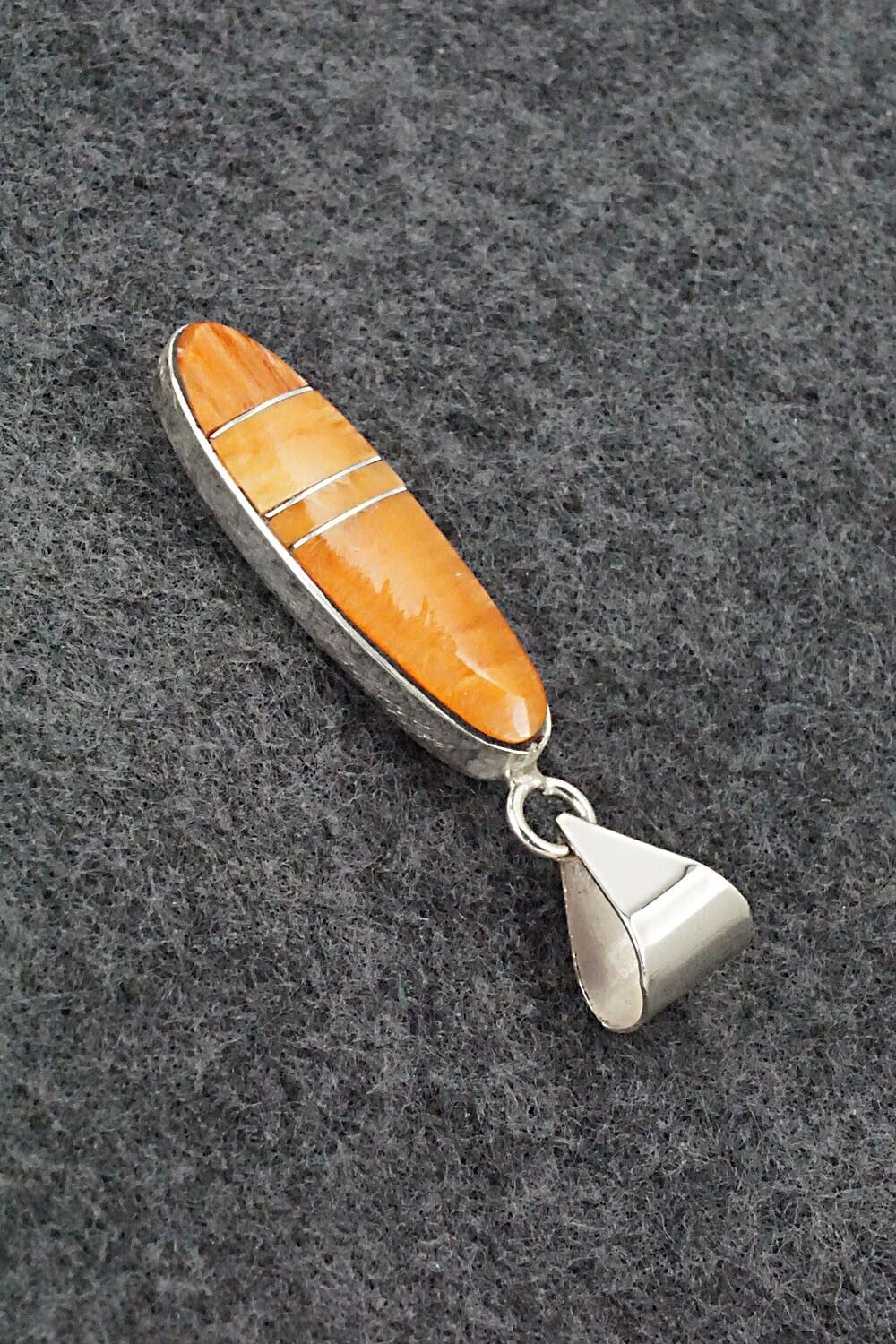 Spiny Oyster & Sterling Silver Pendant - Harold Smith