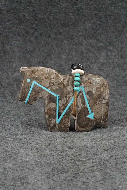 Horse Zuni Fetish Carving - Bernard Laiwekete