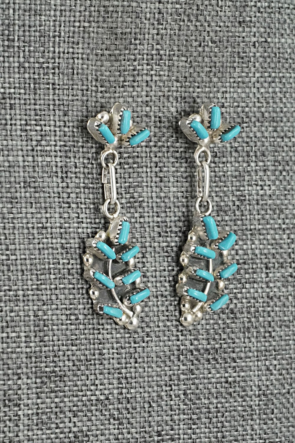 Turquoise & Sterling Silver Earrings - Vickie Johnson