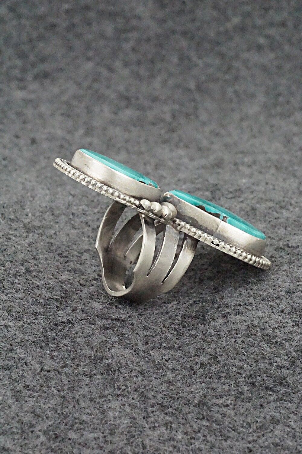 Turquoise & Sterling Silver Ring - Kathleen Livingston - Size 7