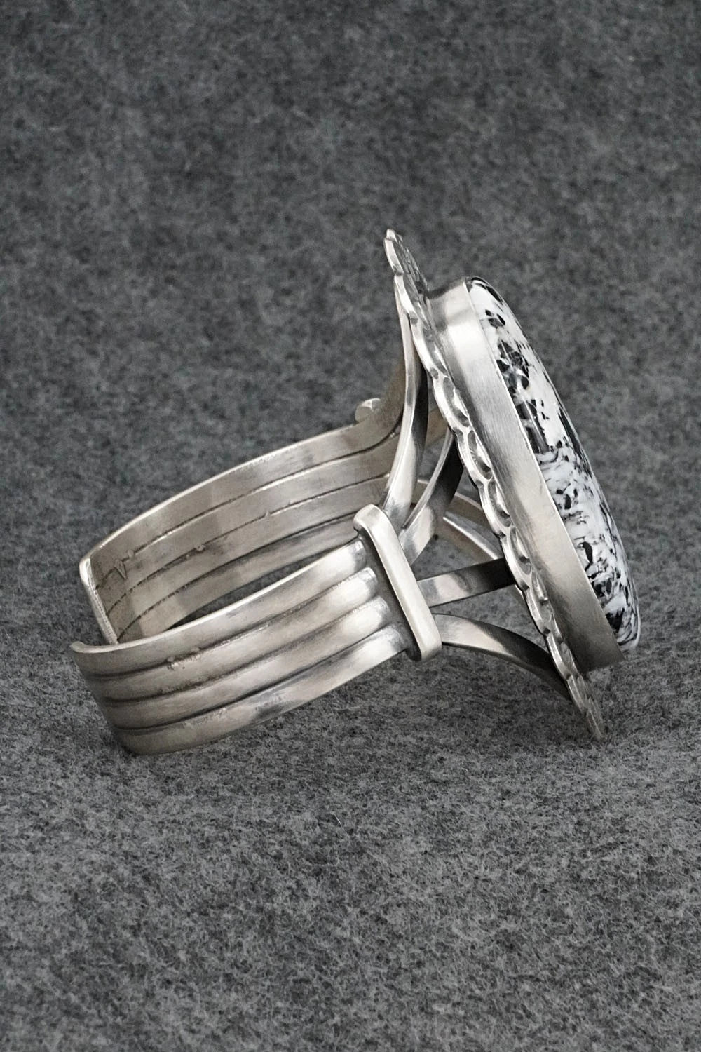 White Buffalo & Sterling Silver Bracelet - Randy Boyd