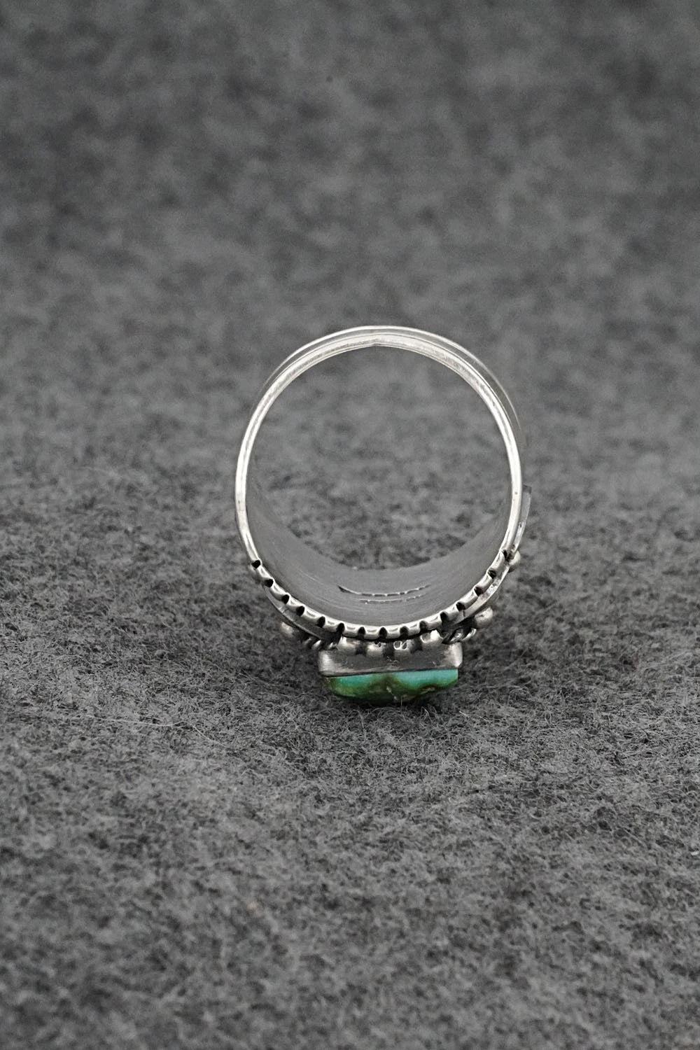 Turquoise & Sterling Silver Ring - Derrick Gordon - Size 9