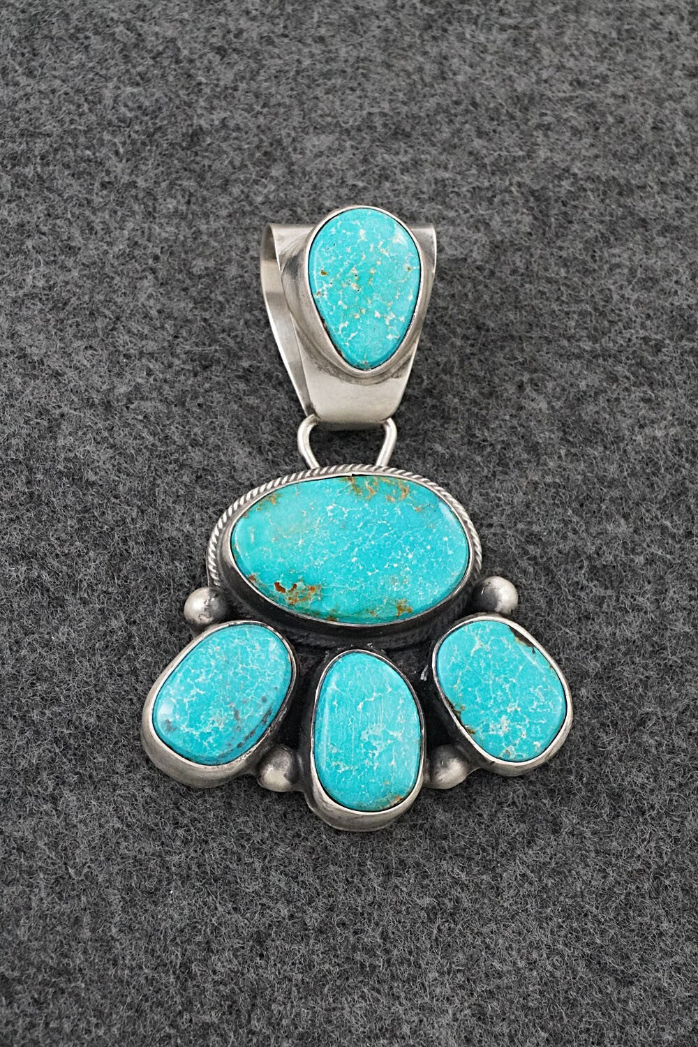 Turquoise & Sterling Silver Pendant - Kathleen Livingston