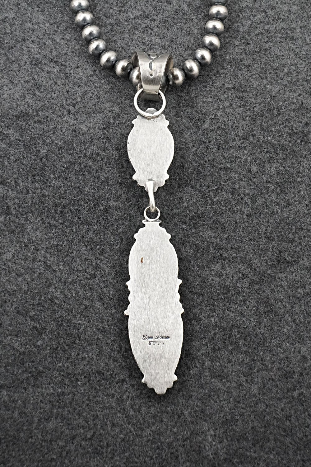 Turquoise & Sterling Silver Necklace - Tom Lewis