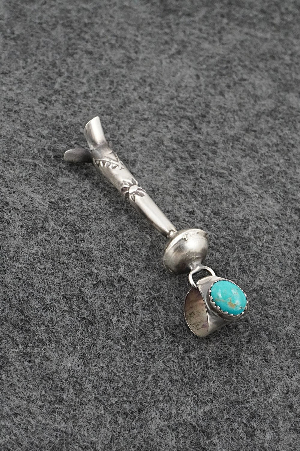Turquoise & Sterling Silver Pendant - Phil Garcia