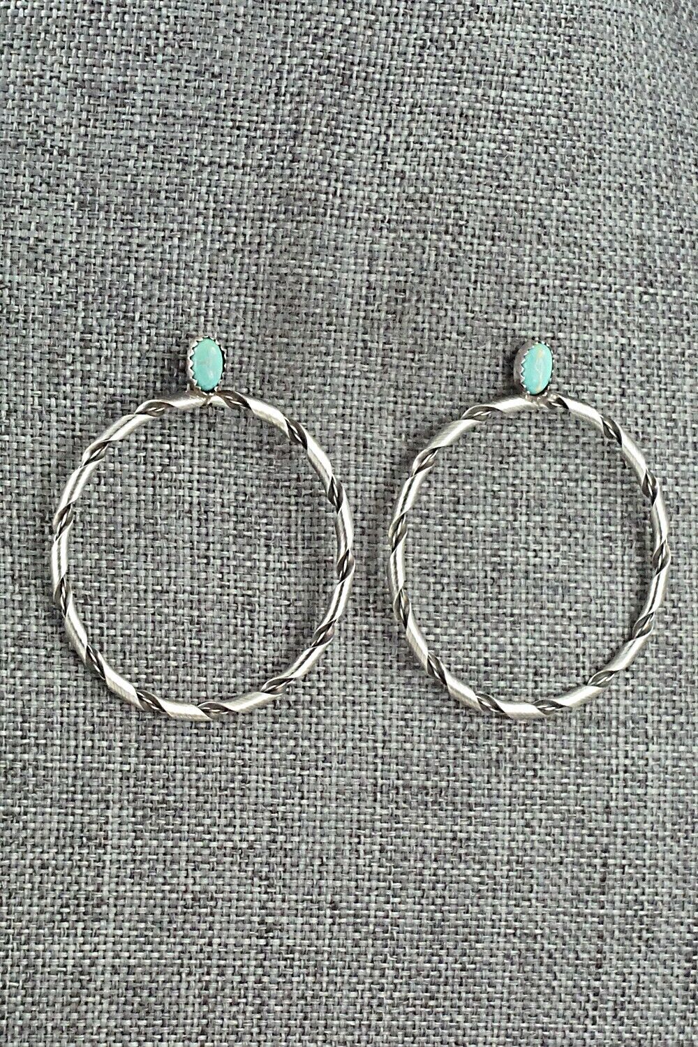 Turquoise & Sterling Silver Earrings - Nashina Tsosie