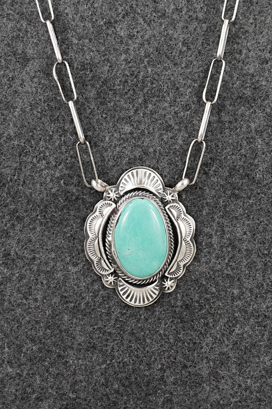 Turquoise & Sterling Silver Necklace - Randy Boyd