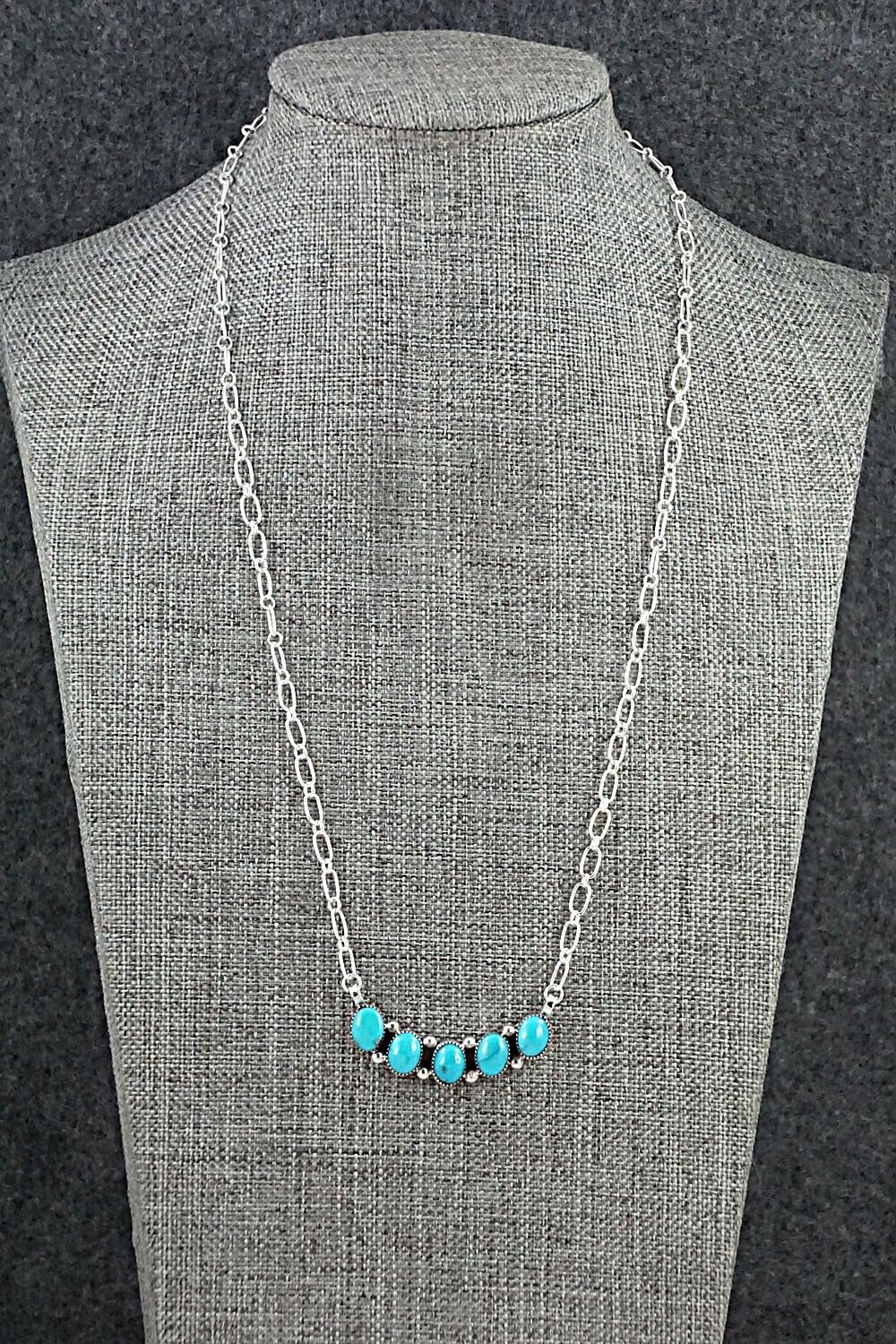 Turquoise & Sterling Silver Necklace - Kimberly Yazzie