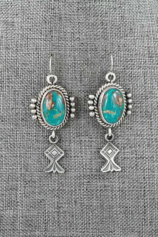 Turquoise & Sterling Silver Earrings - Michael Calladitto