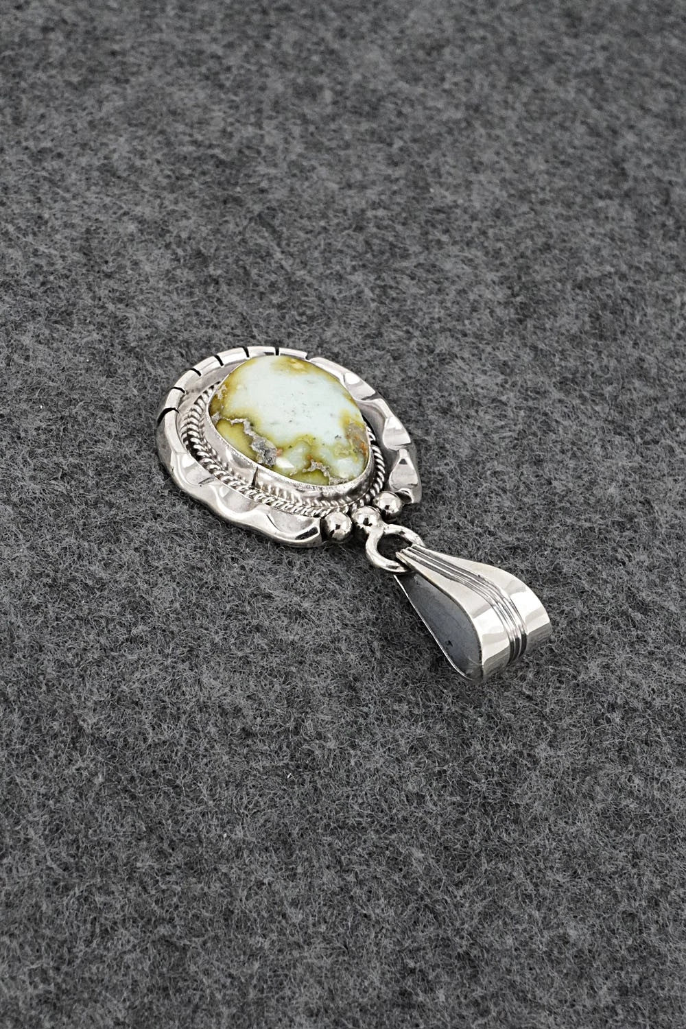 Variscite & Sterling Silver Pendant - Samuel Yellowhair