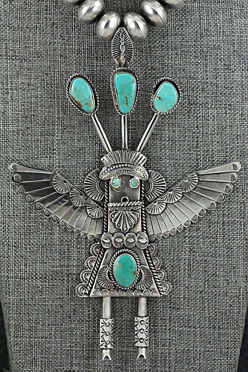 Turquoise & Sterling Silver Necklace - Garrett Hale