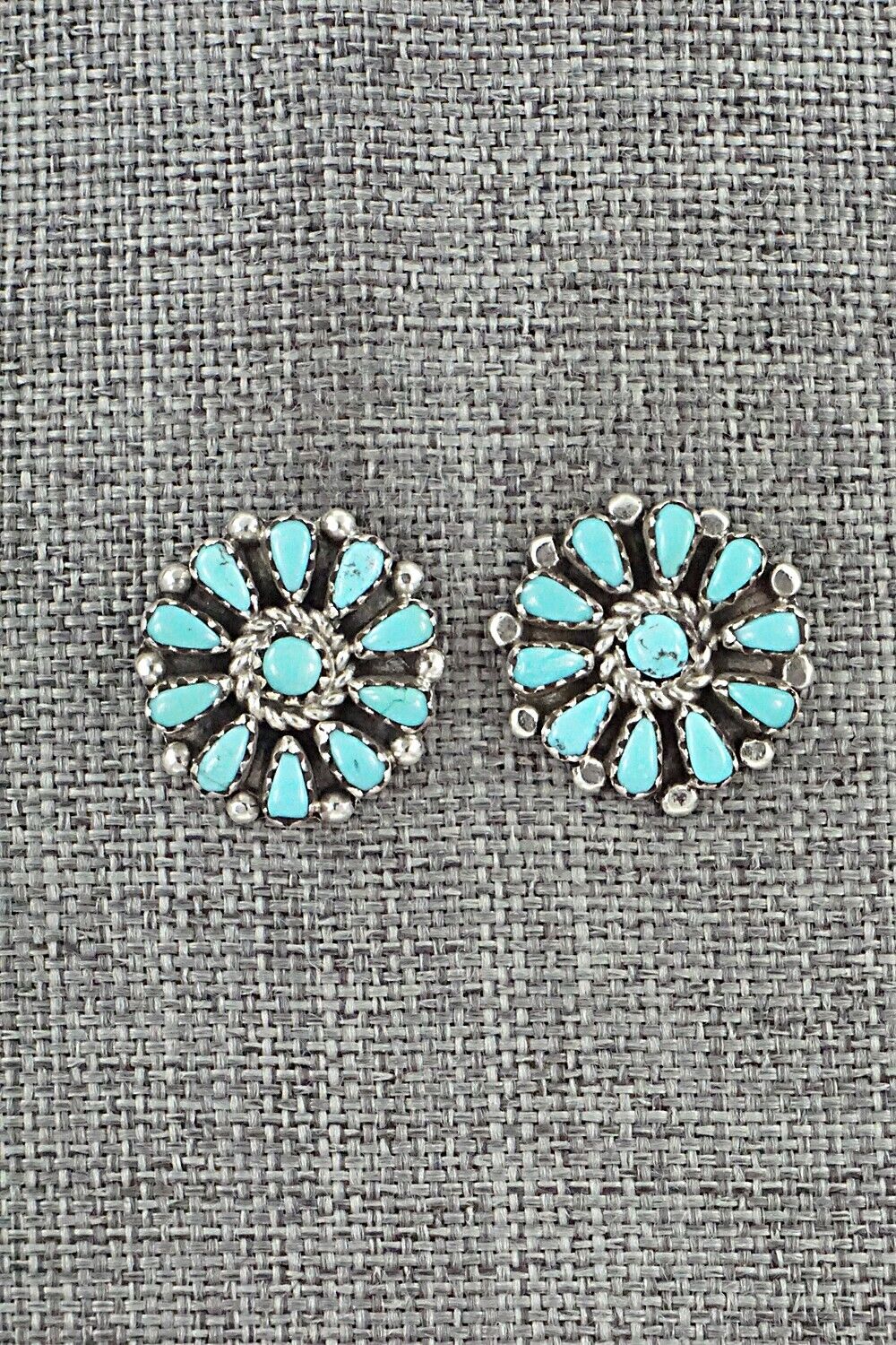 Turquoise & Sterling Silver Earrings - George Gasper