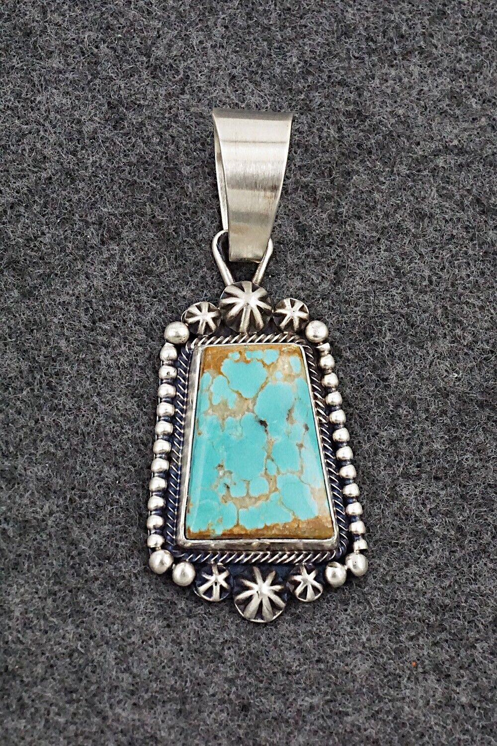 Turquoise & Sterling Silver Pendant - Daniel Benally