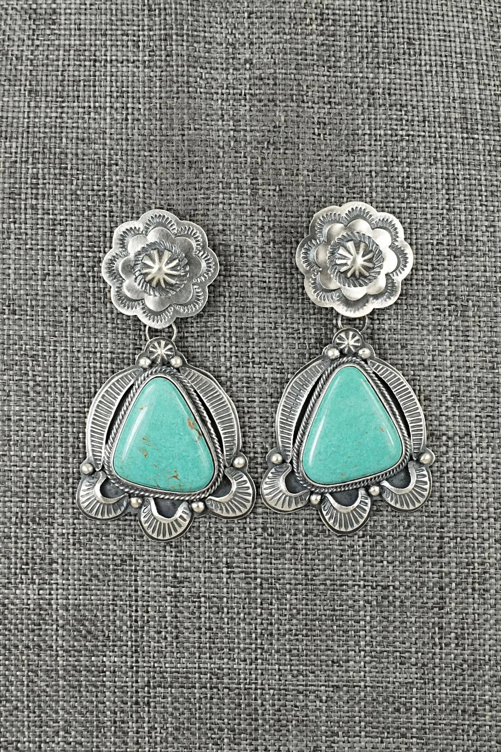 Turquoise & Sterling Silver Earrings - Randy Boyd
