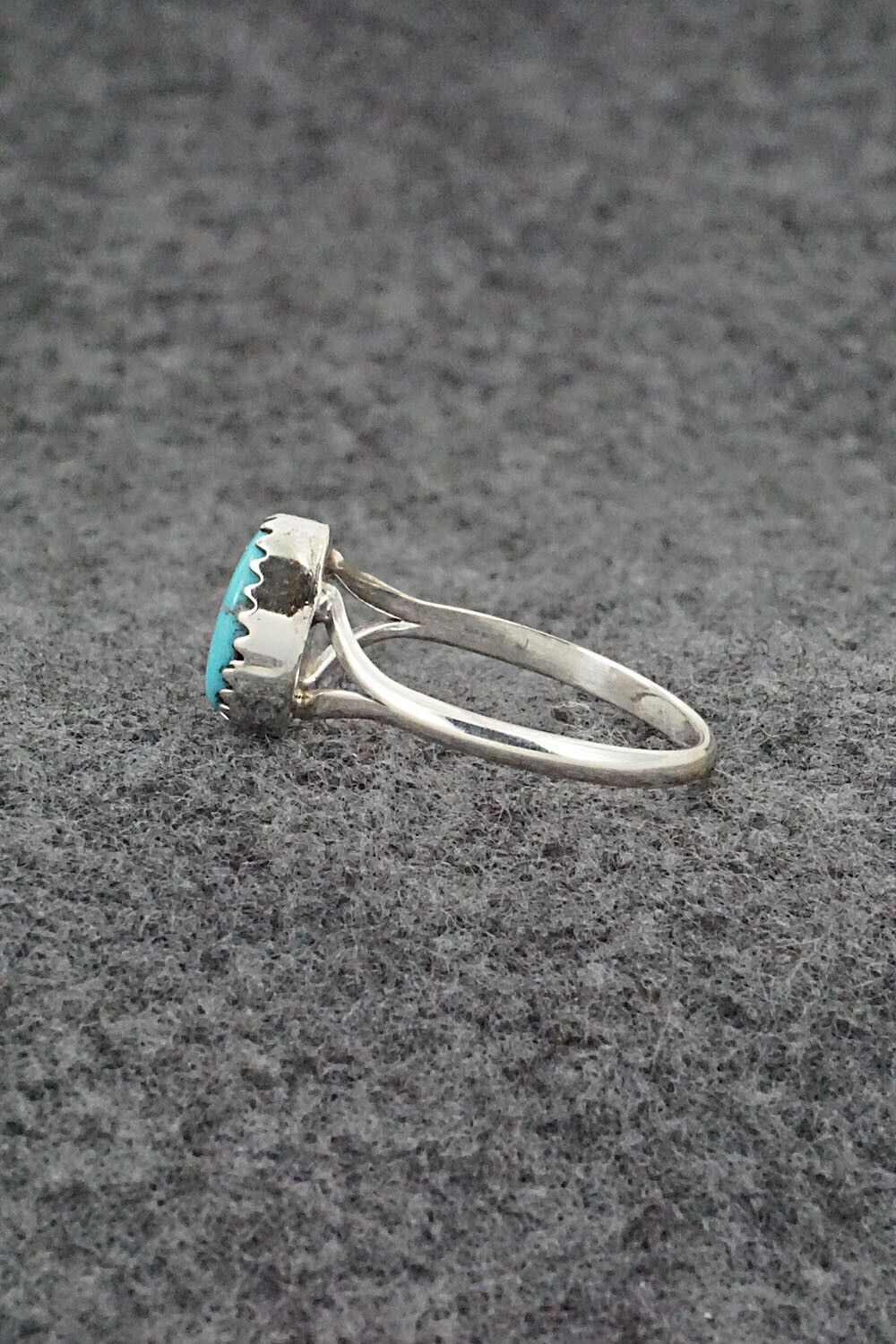 Turquoise & Sterling Silver Ring - Theresa Smith - Size 7.75