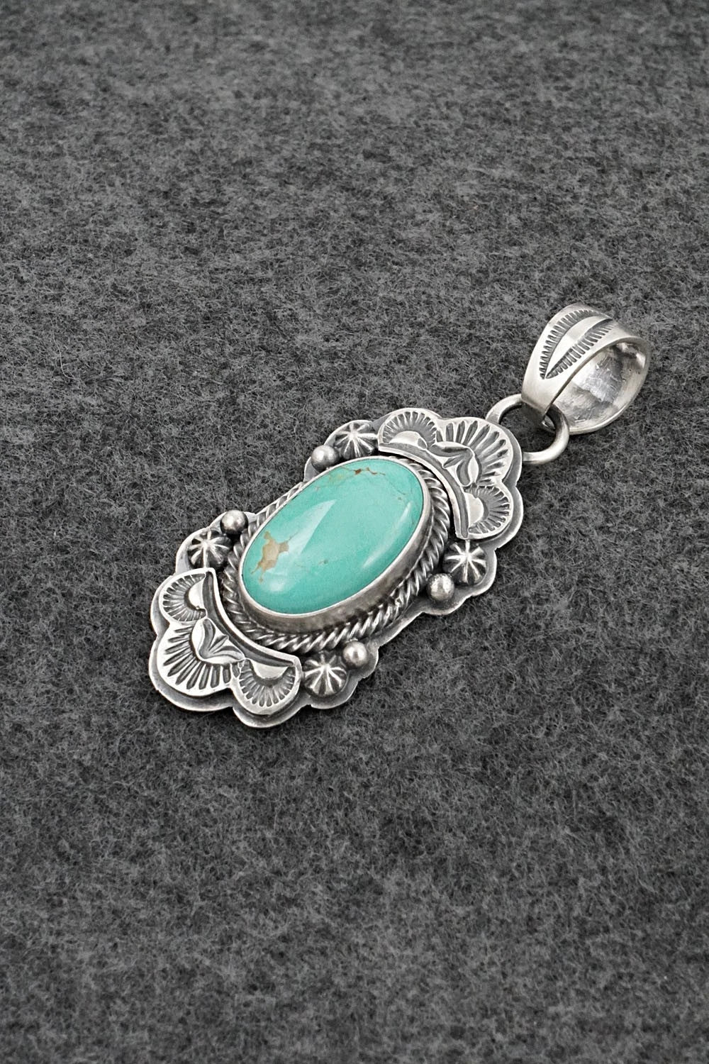 Turquoise & Sterling Silver Pendant - Randy Boyd