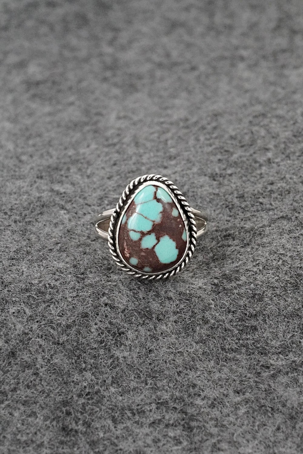Turquoise & Sterling Silver Ring - Eugene Gruber - Size 7