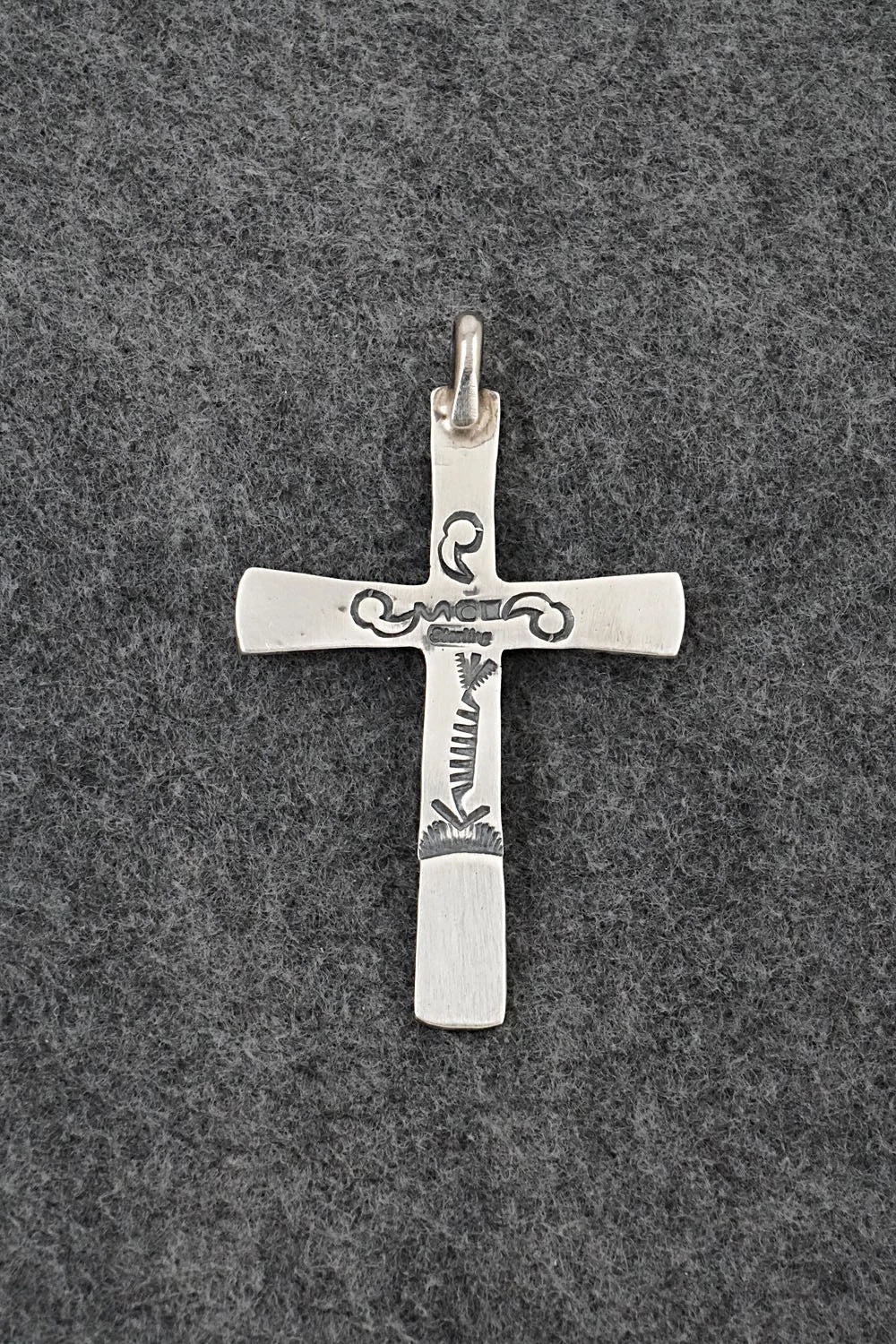 Turquoise & Sterling Silver Pendant - Martha Cayatineto