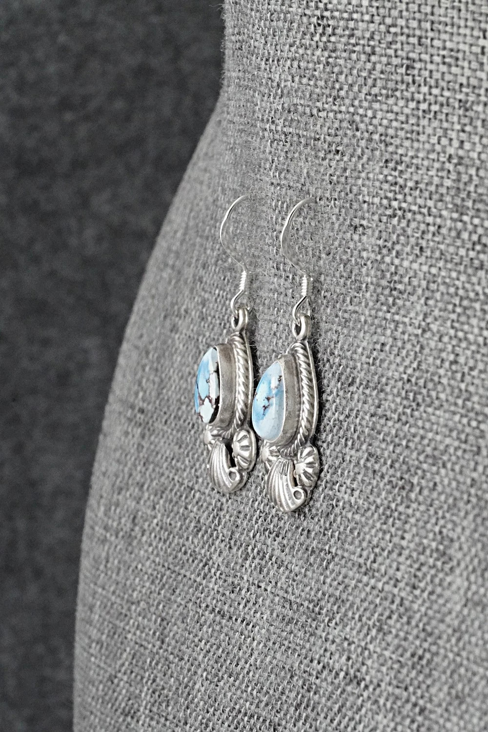 Turquoise & Sterling Silver Earrings - Verley Betone