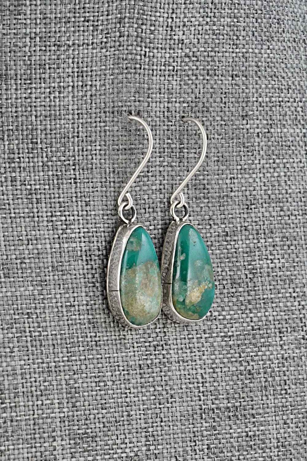 Turquoise & Sterling Silver Earrings - Rosemary Saunders