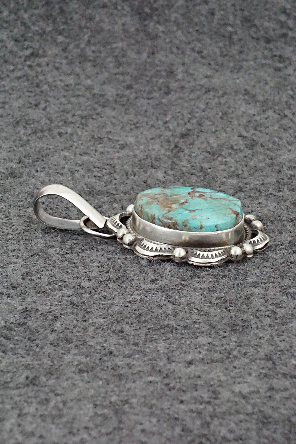 Turquoise & Sterling Silver Pendant - Betta Lee